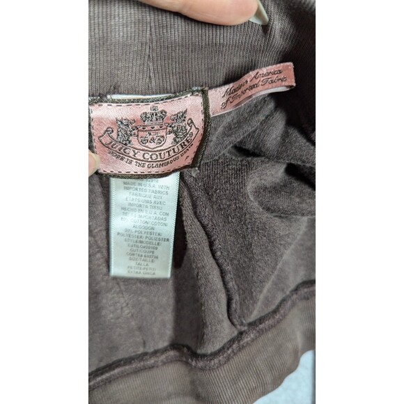 Juicy Couture Pants Women Petite Y2K Vintage Velour Flare Butt Snap Back Pockets - Picture 5 of 12